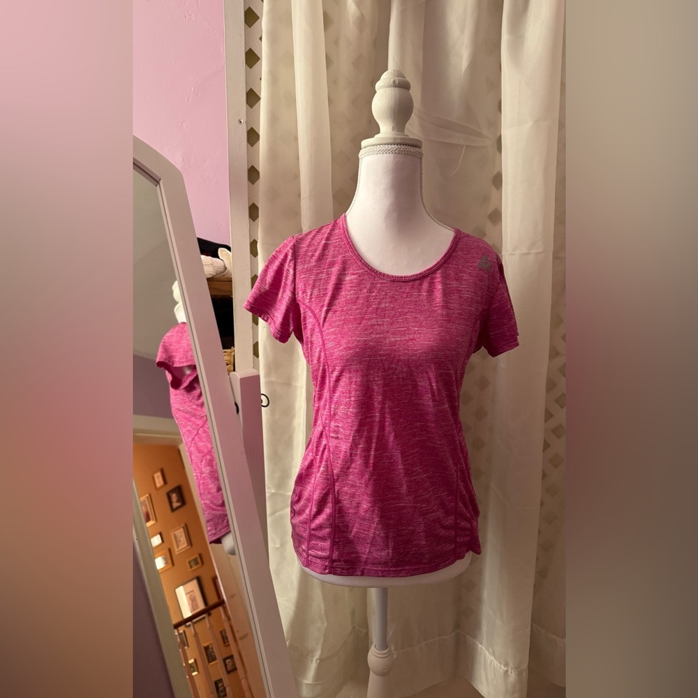 Reebok Heathered Pink Short Sleeve Tee
